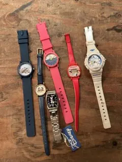 【まとめ売り】スヌーピー ディズニー 腕時計 6点セット ジャンク