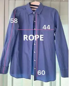ROPE 青 長袖シャツ THOMAS MASON