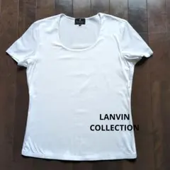 ホワイト スクエアネック Tシャツ 半袖