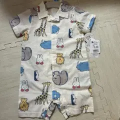 【新品未使用】ミッフィー　半袖　カバーオール