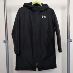 アンダーアーマー　ロングコート　ベンチコート　ブラック　YLG 150