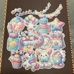 《カット済み》おりおんかふぇ様★スイートパステル　コラージュ素材