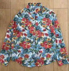 Ca et la 花柄　長袖シャツ　綿100 日本製のサムネイル