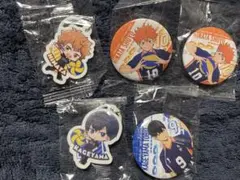 ハイキュー くら寿司 めじるしチャーム 缶バッジ 日向翔陽 影山飛雄