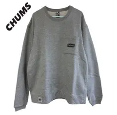 CHUMS チャムス　トレーナー　裏起毛　グレー　スウェット　ビッグサイズ