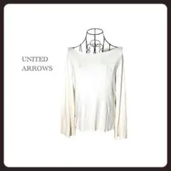 a1389 ユナイテッドアローズ ニットカットソー　フレアスリーブ　F