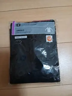 UNIQLO ヒートテック Vネック 9分袖 ブラック M 新品 미사용 미개봉