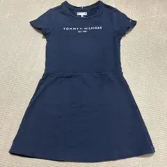 TOMMY HILFIGER 半袖ワンピース 122 ネイビー