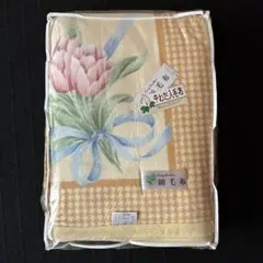 King Castle 中わた入毛布 チューリップ柄