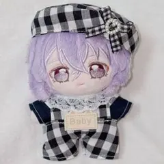 12cm サイズ ぬい服 サロペット ベレー帽 シャツ いつぬい