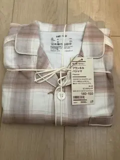 無印良品 長袖パジャマ フランネルパジャマ 140-150サイズ
