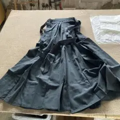 剣道 弓道 袴 武州一 黒 袴丈94cm 股下55cm