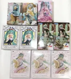 初音ミク プライズフィギュア 10点セット まとめ売り 美少女フィギュア 未開封