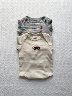 長袖ロンパース 80cm 2枚セット
