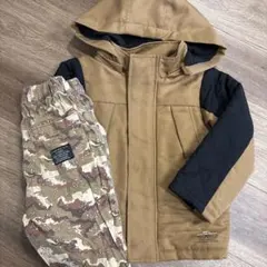 breeze 中綿コート&迷彩ズボンセット