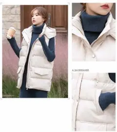 定番 フリースベスト 中綿ベスト 韓国風 ポアベスト ファッション シンプル