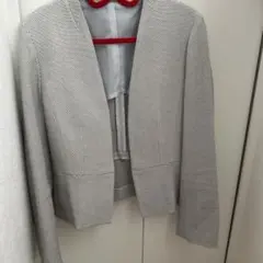 ノーカラー ビジネスジャケット 9R 白黒チェック
