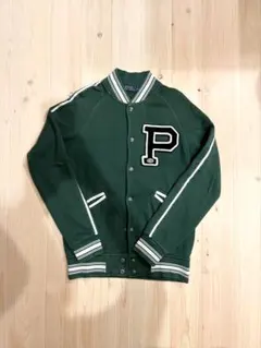 ラルフローレン　希少　スタジャン　ブルゾン　裏地キルティング　切替柄　美品 ラルフローレン 希少 スタジャン ブルゾン 裏地キルティング