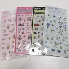 ぷくぷくシール PEANUTS スヌーピー 4種セット