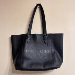 ⁠COACH コーチ レザートートバッグ 黒 大容量 A4/パソコン収納可⁠のサムネイル