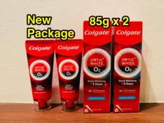 New Colgate OPTIC WHITE O2 85g x 2箱