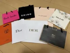 ショップ袋セット（Dior, Paul Smith, 他）