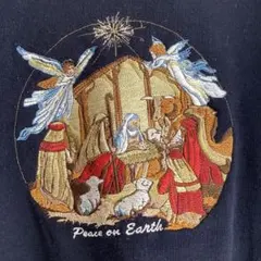 【NEW VTG】イエスキリスト スウェット キリストの誕生 クリスマス 厩戸