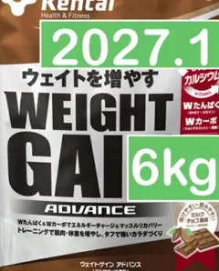 Kentai(ケンタイ) ウェイトゲインアドバンス　ミルクチョコ風味3kg 2個