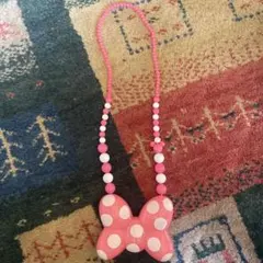 東京ディズニーランド　リボンライトペンダントネックレス ミニーちゃん