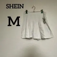 人気❣海外古着✨SHEIN シーン MOD ホワイト 白 フレアスカート M