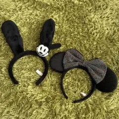 ディズニーカチューシャ2個セット　ミニー&オズワルド