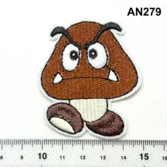 AN279 大きいクリポー　マリオ　アイロン接着　刺繍ワッペン　パッチ