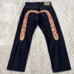 evisu デニム　大カモメ　38インチ　シンチバック付き　ブラックカモメ 2025年最新】evisu 大カモメの人気アイテム - メルカリ