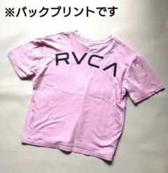 RVCA ルーカ ピンクTシャツ S ロゴのサムネイル
