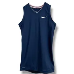 【ナイキ】NIKE Pro Combat ドライフィット ノースリーブ ネイビー