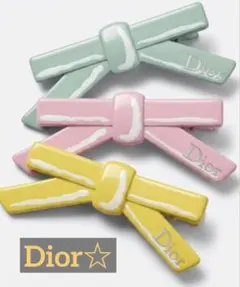 新品・未開封♪Christian Dior☆ノベルティヘアクリップ おまけ付きのサムネイル