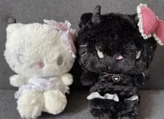 【レア】新品未使用ハローキティ天使と小悪魔ぬいぐるみ2体セット完売品