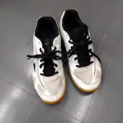 MIZUNO バレーボールシューズ 23.5cm ホワイト/ブラック