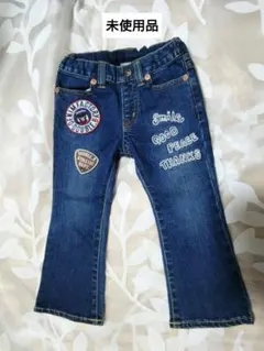 【未使用品】ミキハウス ダブルB デニム パンツ 100cm Bくん