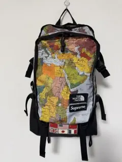 き*こ様 supreme north face map 地図 柄 バックパック