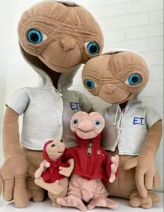 E.T.フィギュア完動品 指胸発光タイガー社ファービー レトロ当時物希少