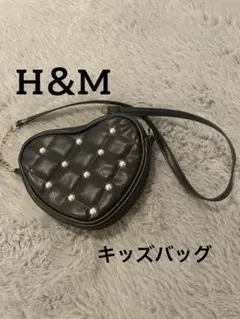 ハート型ショルダーバッグ ブラック/H&M