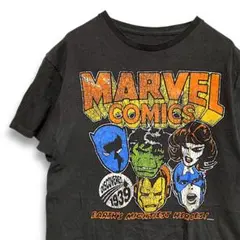BLPJ キャラ Tシャツ 古着 黒 マーベル アメコミ アニメ 映画 ムービー