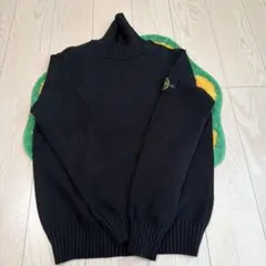 STONE ISLAND ショールカラー ハイネックニットセーター ブラック L 