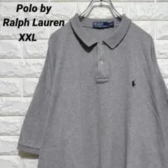 【ポロバイラルフローレン】半袖ポロシャツ グレー US古着①