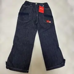 新品　タグ付き　MIKI HOUSE デニムパンツ アップルワッペン　110