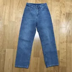 裏ボア　デニム系　裏起毛