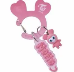TWICE LOVELYS アクリルカラビナフロッキーマスコットガチャ モモ
