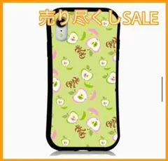 MRLab iPhoneケース iPhoneXR 耐衝撃 バンパー りんご柄