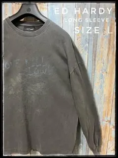 ED HARDY LOVE KILLS SLOWLY 長袖 SIZE Ｌのサムネイル
